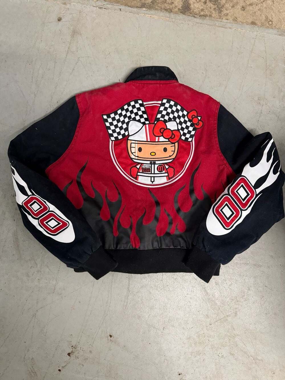 Hello Kitty Tokyo Speed Flames Racing Jacket BoxLunch Exclusive - Picture 2 of 4